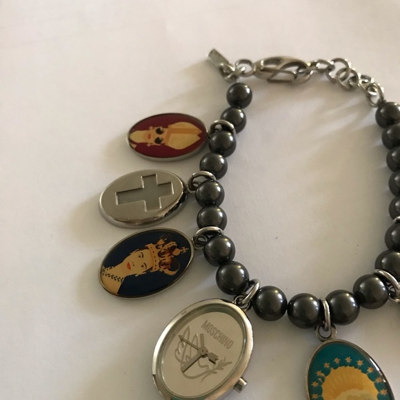 Moschino Time and Holy Pendants charm bracelet - Picture 2 of 5